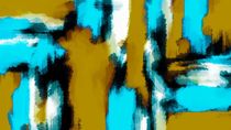 blue black and white painting texture with yellow background by timla
