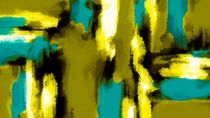 blue yellow black and white painting abstract  by timla