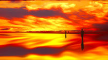 Reflection of Sunset   by John Wain