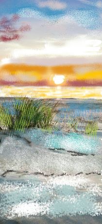 'Sunset over the ozean' von Rena Rady