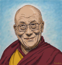Dalai Lama by Nandan Nagwekar