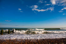 Pretty British beach in the South of England by Jessy Libik