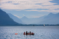 Family trip on the steamy blue Geneva Lake by Jessy Libik