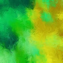green and yellow painting texture abstract background by timla