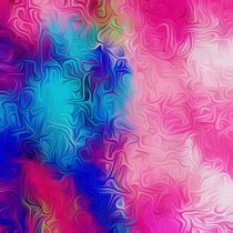 pink blue and green painting abstract background by timla
