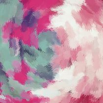 red pink and green painting texture abstract by timla