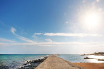 Sea and sky in a summer day in the port of Ostuni, Apulia, southern Italy von Tania Lerro