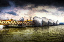 The Thames Barrier London Art von David Pyatt