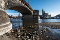 Dresden Altstadt an der Augustusbrücke I – Fotografie von elbvue von elbvue