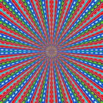 red blue and green line drawing abstract background by timla
