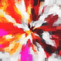 red orange pink and black square pattern painting abstract background von timla