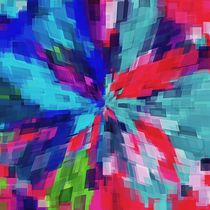 blue green and red square pattern abstract background von timla