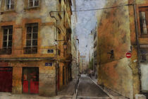 Lyon, old houses by Wolfgang Pfensig