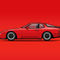 Illu-porsche-944-turbo-red-poster