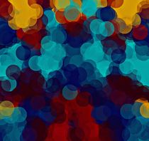 blue red and yellow circle pattern abstract background by timla