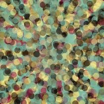 pink yellow green and blue circle pattern abstract background by timla