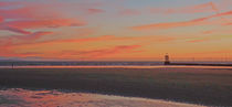 The Beach at Sunset von John Wain