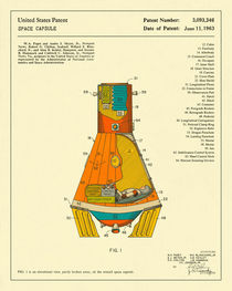 SPACE CAPSULE PATENT (1963) by jazzberryblue