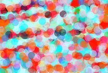 orange blue and green circle pattern abstract by timla