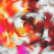 red brown and pink spiral painting abstract  by timla