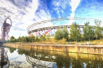 West Ham Olympic Stadium And The Arcelormittal Orbit Art von David Pyatt
