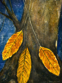 falling leaves - fallende Blätter von Chris Berger