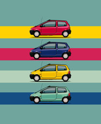 Renault Twingo 90s Colors Quartet von monkeycrisisonmars