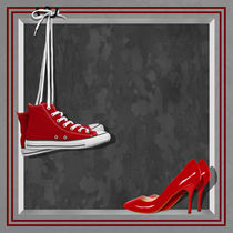 Die roten Schuhe für jeden Anlass -  Red shoes for every occasion von Monika Juengling