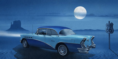 Blue-night-us-car