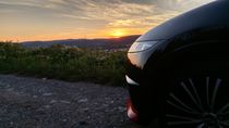 Sportscar in the sunset valley von Tobias Hust