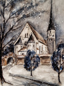 Winter - Kirchberg bei Simbach am Inn von Chris Berger