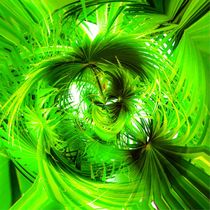 spiral green leaves texture abstract background by timla