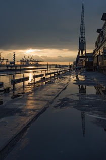 Dockland nach dem Regen von Michael  Beith