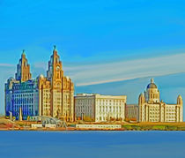 Liverpool 3 Graces (Digital Art) von John Wain