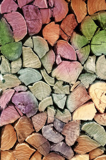 farbenstapel  -  colorful wood von augenwerk