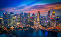 Singapur Skyline von Andreas  Mally