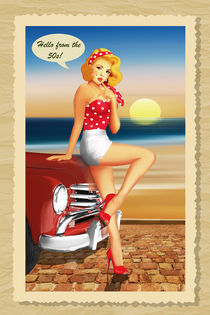 Hello from the 50s mit Belladonna am Oldtimer by Monika Juengling