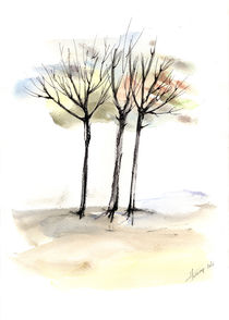 Autumn trees 3 by Aniko Hencz
