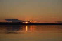 Sun setting over the Lake von Daniella Paudash