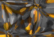 yellow and black bubble abstract texture background by timla