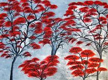 Rote Bäume von Monika Beirer