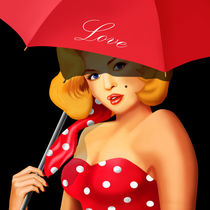 Unter diesem Regenschirm steckt Liebe  by Monika Juengling