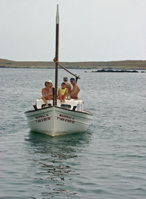 Returning Boat, Na Macaret Harbour by Rod Johnson