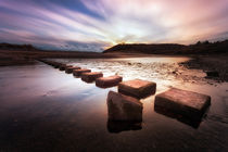 Three Cliffs Bay stepping stones by Leighton Collins