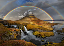 Rainbow over Kirkjufell by Peter Hammer