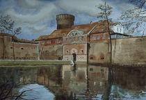 Spandauer Zitadelle mit Festungsgraben by Heinz Sterzenbach