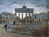 Brandenburger Tor , am Tag der Öffnung von Heinz Sterzenbach