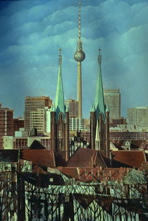 Berlin-Panorama Kreuzberg  von Heinz Sterzenbach