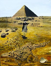 Reiter vor Pyramide by Heinz Sterzenbach