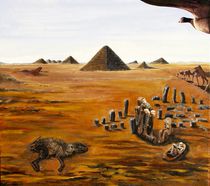 Wüste mit Mumien by Heinz Sterzenbach